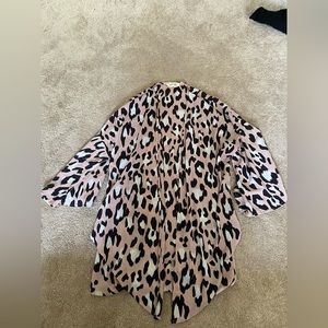 Peach Love Leopard Print Top